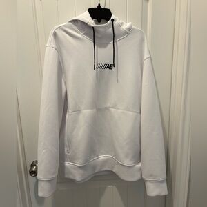 American Eagle Outfitters White Hoodie with Black Accents